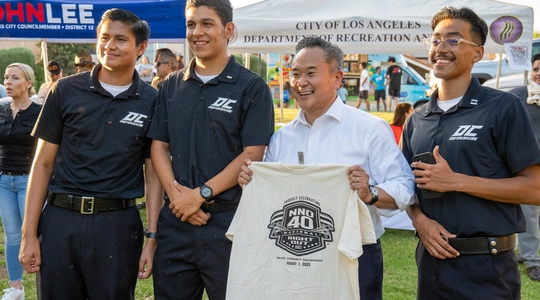 CM Lee with LAPD Devonshire Cadets at NNO 2023