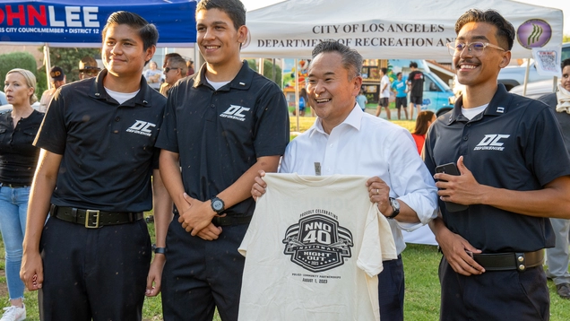 CM Lee with LAPD Devonshire Cadets at NNO 2023